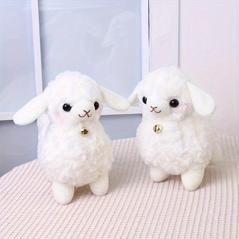 White Sheep Plush Toy Stuffed Animals Doll For Kids Birthday - Temu