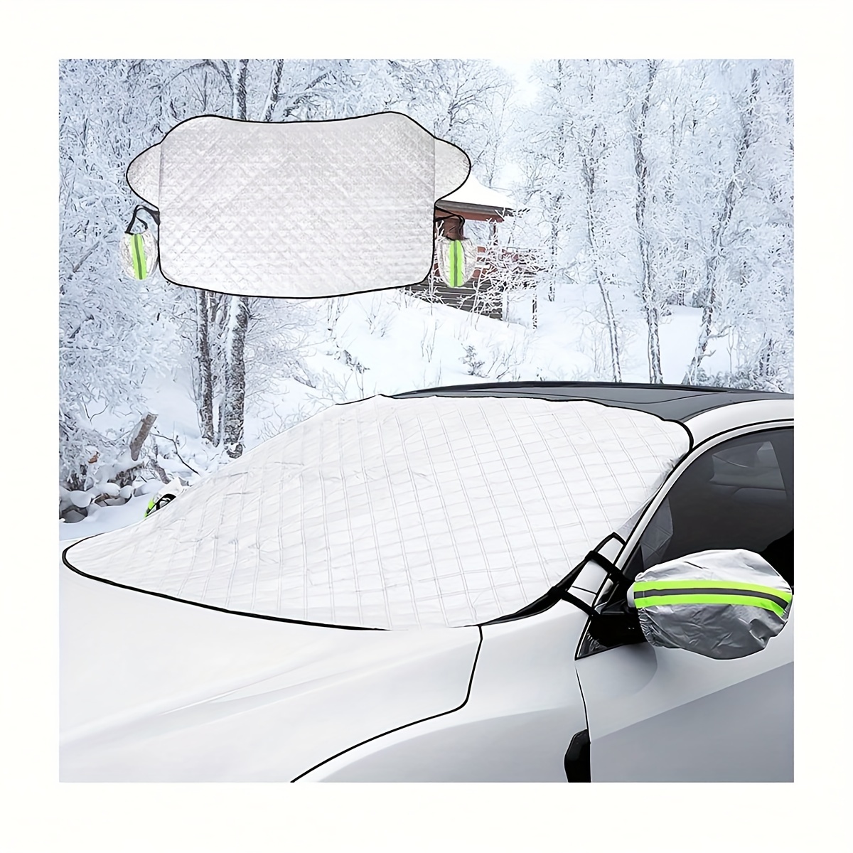 Car Snow Cover Car Windshield Winter Snow Cover Car Window - Temu