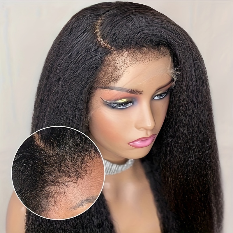 straight 13x6 lace front wigs human hair glueless lace Temu New
