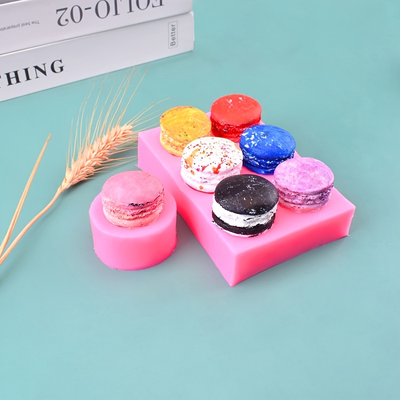 1pc Macaron Shaped DIY Silicone Mold, Pink Small Silicone Mold For DIY  Craft