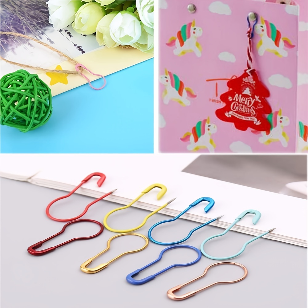 Assorted Color Gourd Shape Safety Pins 0.8 Inches Metal Bulb Pins Clothing  Accessories DIY Sewing Baby Clothing Craft for Blankets Sweaters 