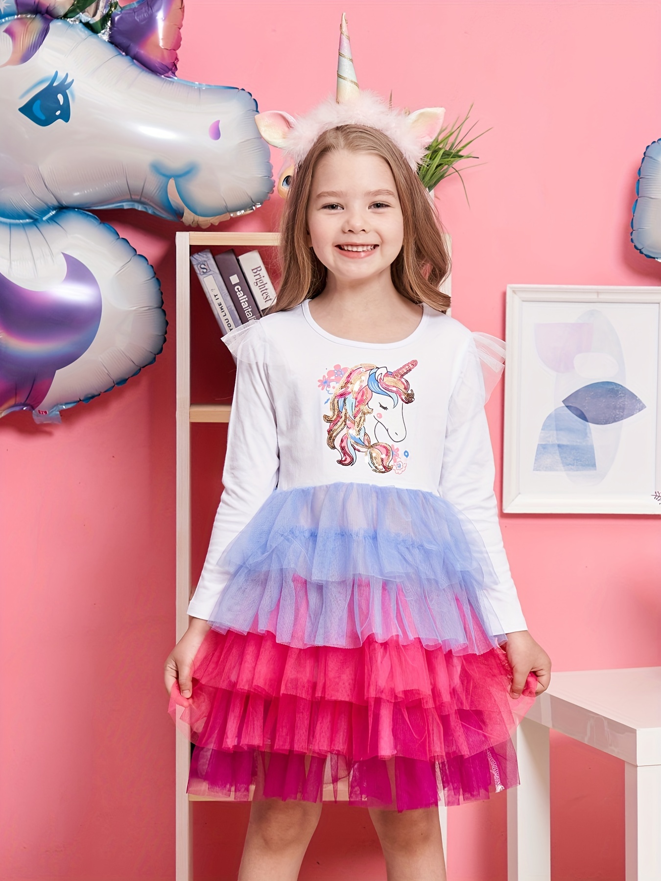 Vestiti Cartone Animato Ragazze Vestito Unicorno Bambini - Temu Switzerland