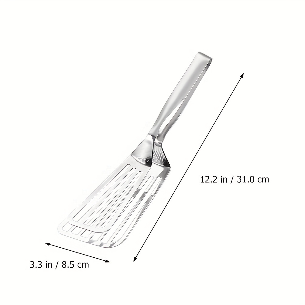 Stainless Steel Multifunctional Cooking Tongs Kitchen Cooking Tongs 3-in-1  Steak Tongs Double-sided Spatula Food Flipping Spatula Tongs Steak Fish  Bread Pancake Spatula Heat Resistant For Cooking Barbecue Frying - Temu