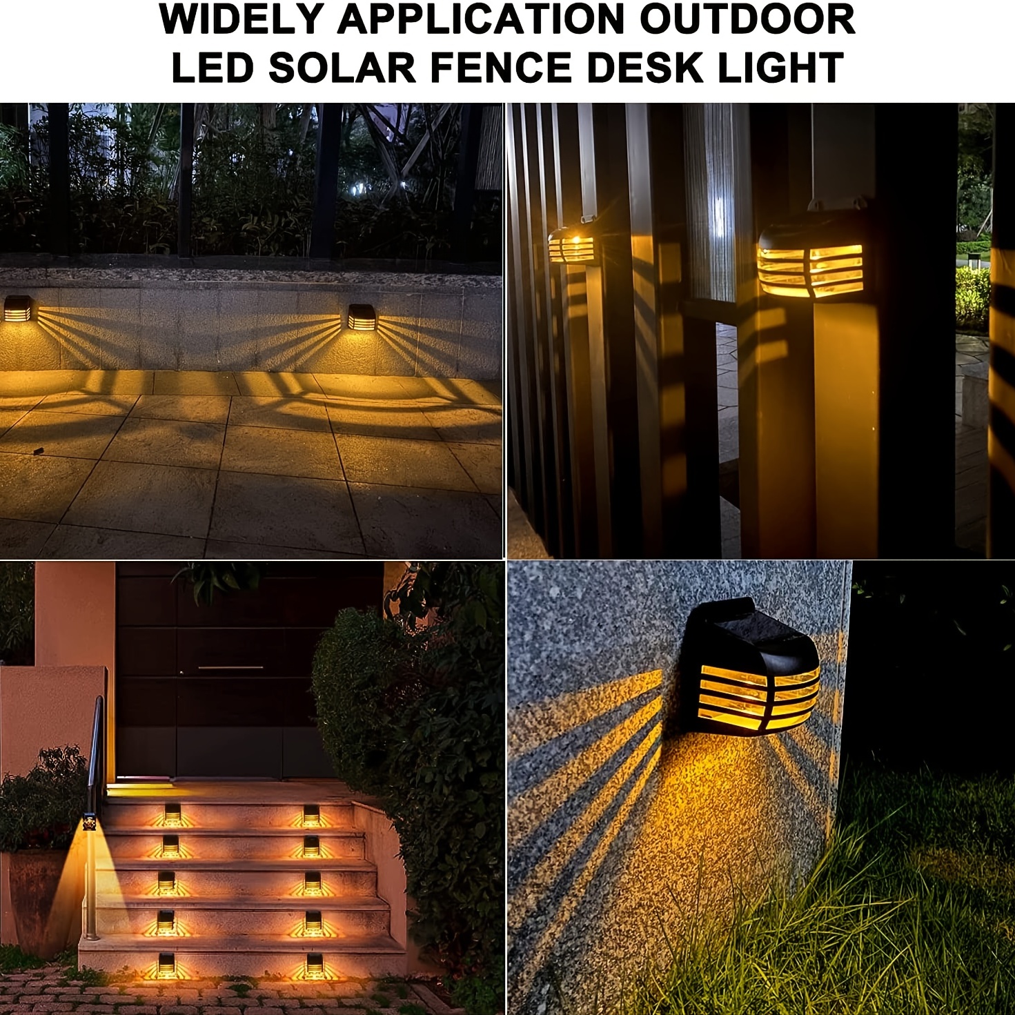 criss cross solar fence lights