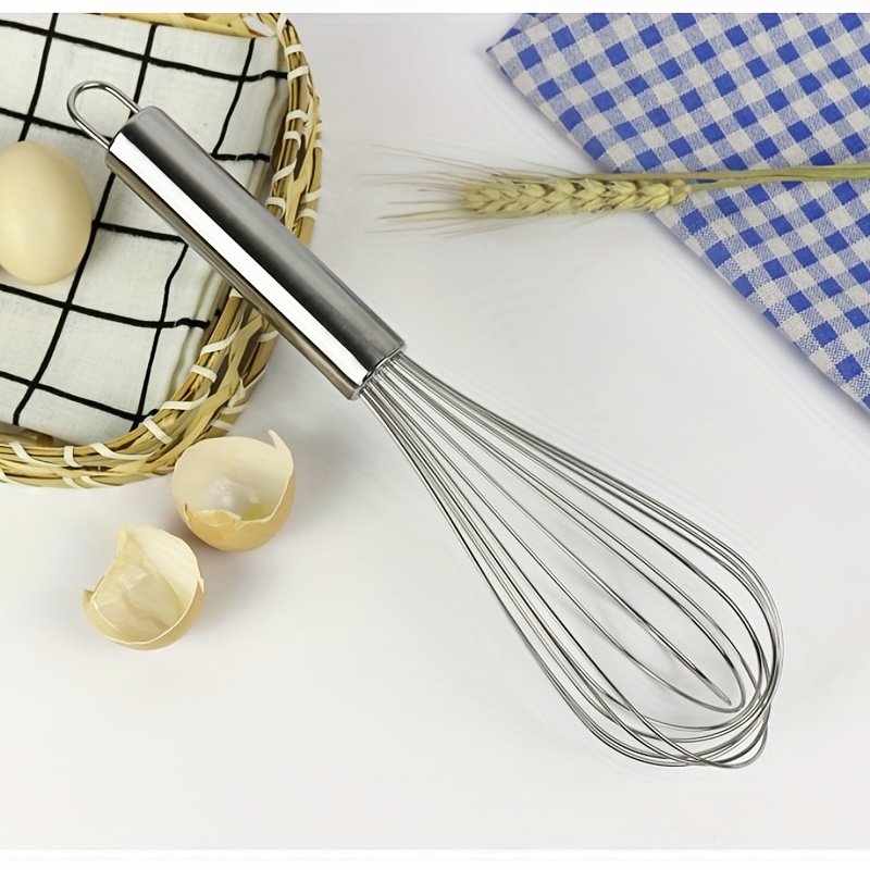 4pcs Egg Beater Stainless Steel Egg Whisk Manual Egg Beater Multifunctional  Egg Whisk For Whisking Blending Beating Frothing Egg Beater For Baking  Kitchen Baking Gadgets 6 8 10 12 - Home & Kitchen - Temu