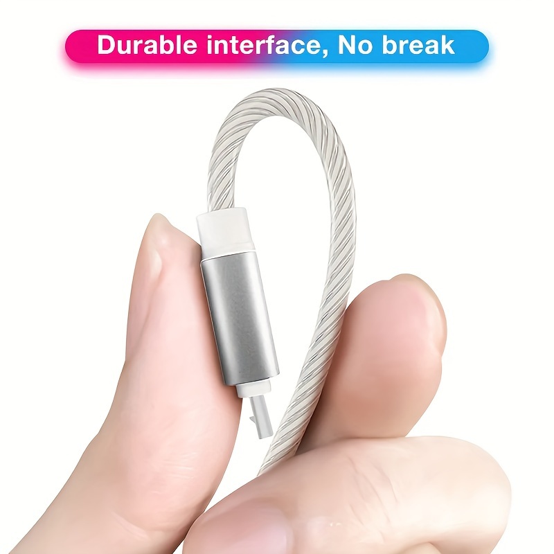 Cable USB A a USB C de carga inteligente de control de temperatura para  evitar quemaduras de teléfonos, con pantalla LED 3A de carga rápida para –  Yaxa Colombia