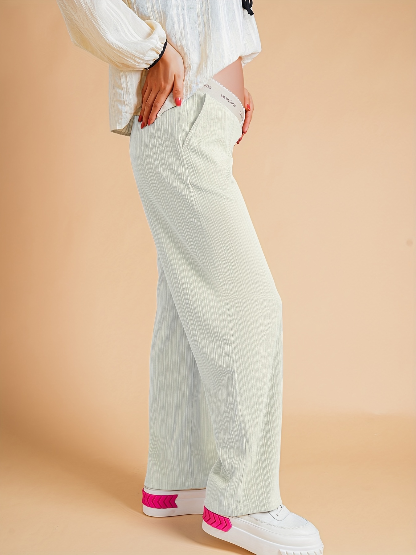 Women's Casual Maternity Pants for Comfortable Belly Support