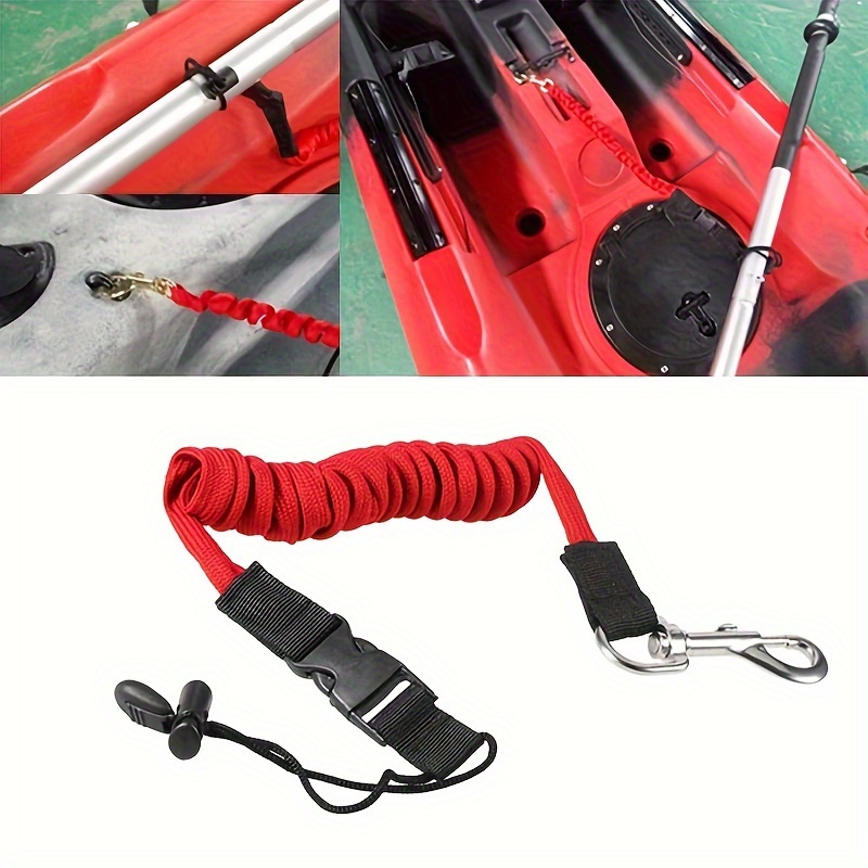 Kayak Paddle Leash Hook Fishing Rod Pole Rope Boat - Temu