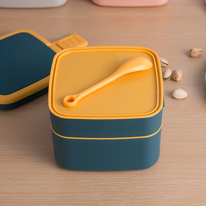 Lunch Box Bento Box With Spoon For Children Adults Office Worker Microwae Heated  Lunch Container 