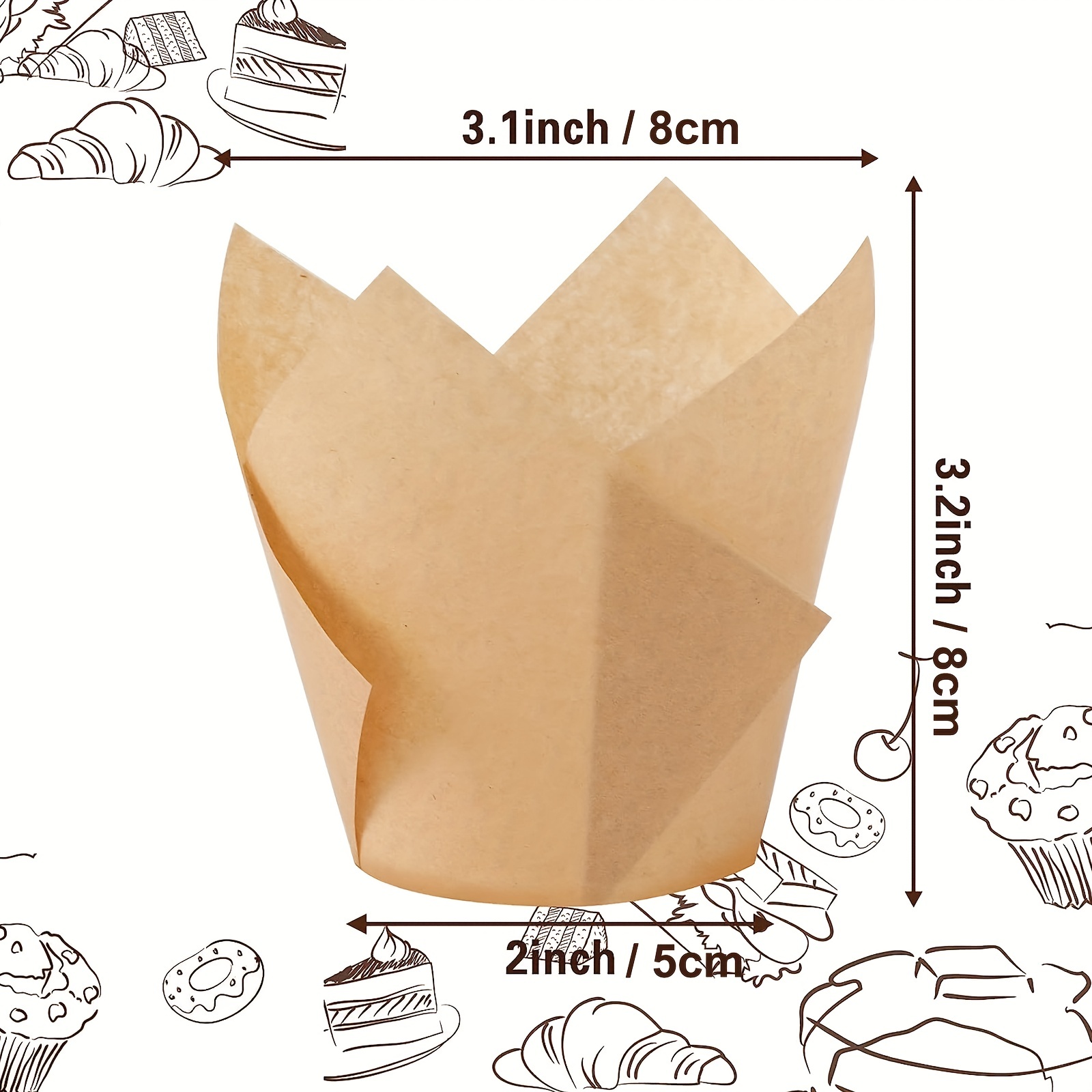 Cupcake Liners Muffin Liners Paper Baking Cups Premium - Temu