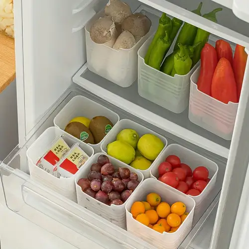 Fridge Drawers With Lids Stackable Pull Out Fridge Storage - Temu