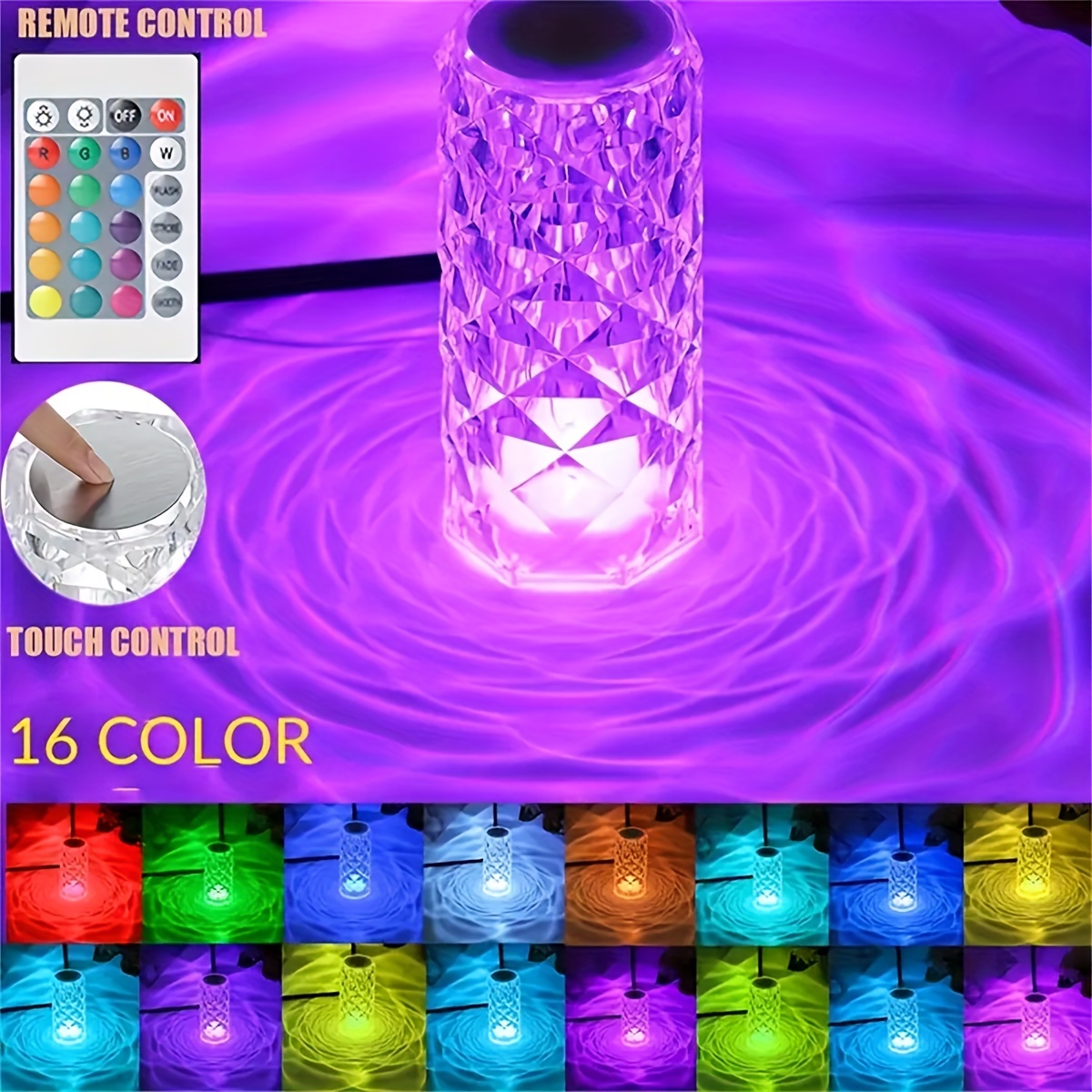 Led Fish Bubble Light Remote Control 7 Colorful Light - Temu