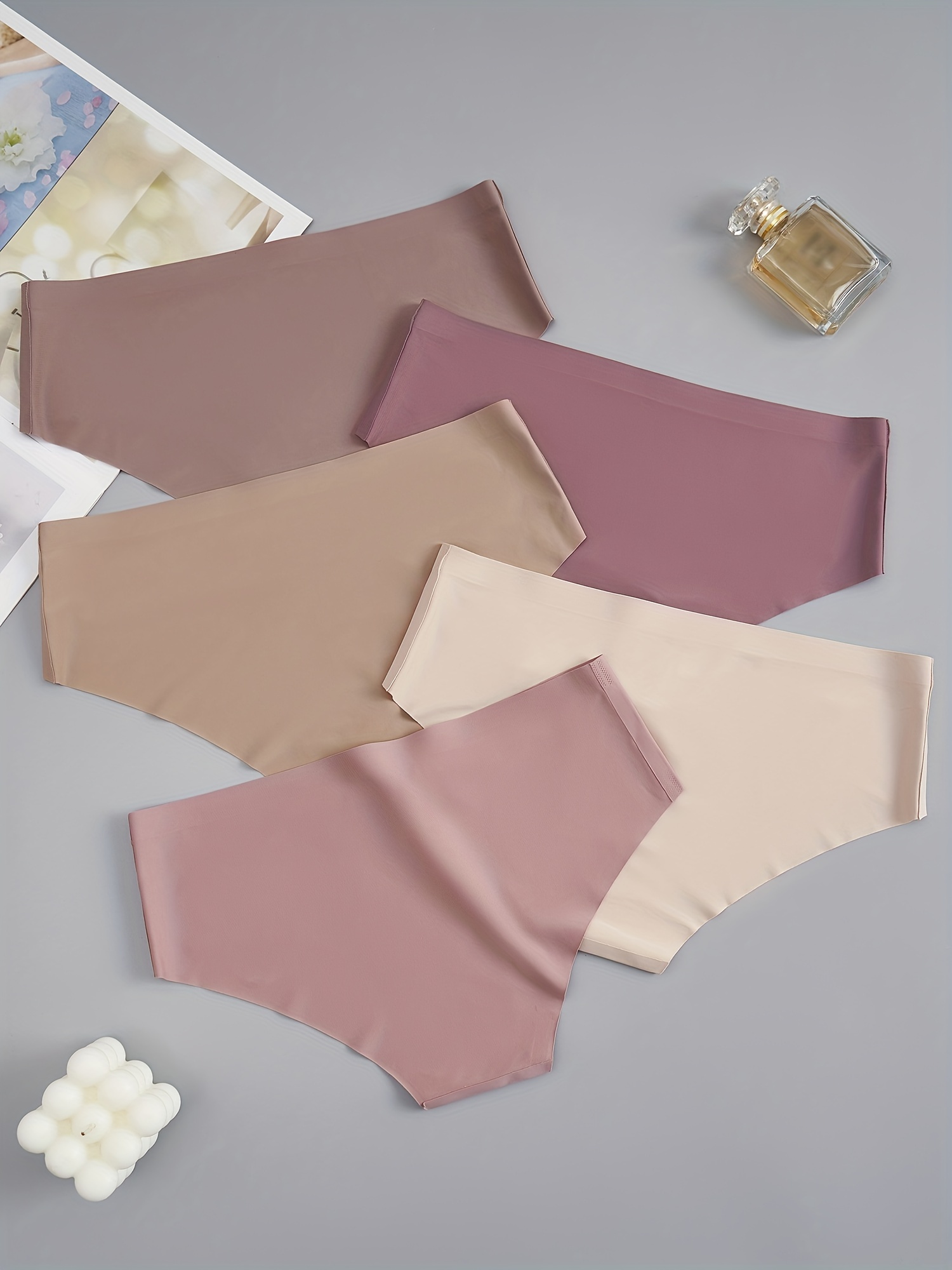 Seamless Solid Briefs Comfy Simple Stretchy Intimates - Temu Poland
