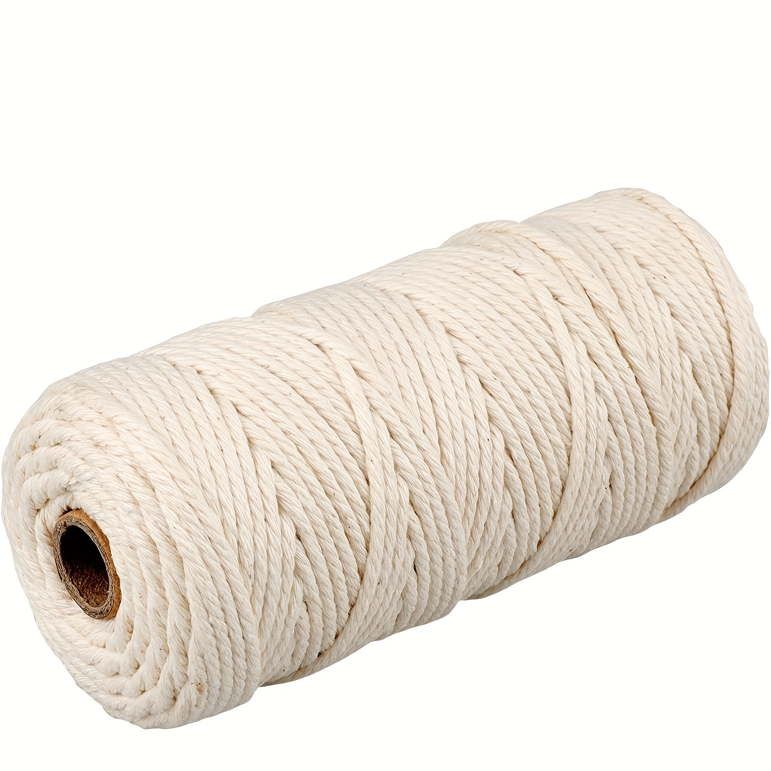 Cuerda de algodón para manualidades, cuerda trenzada decorativa para  decoración hecha a mano, cordón de 6mm