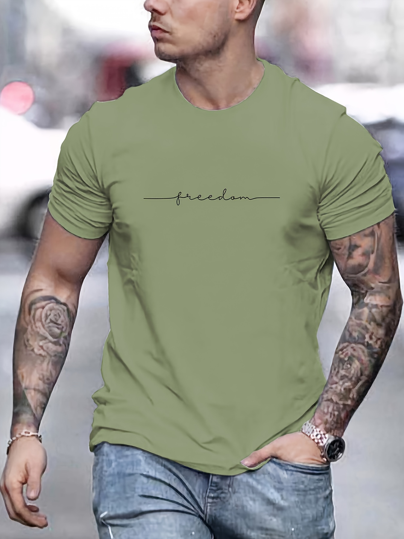 Camisetas Sueltas Deportivas Casuales Hombres Playeras Temu