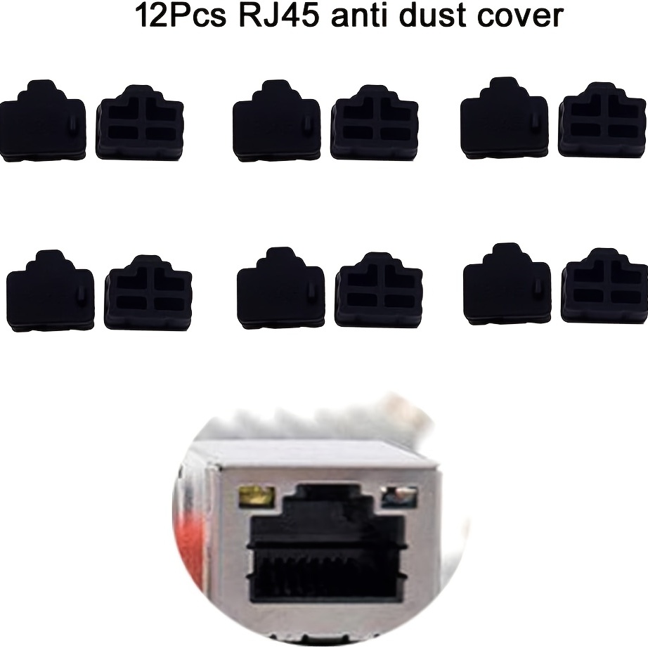 Silicone 10Pcs HDMI Anti-Dust Cover Plugs Protector Stopper Cap for Female  Port Black for TV,Computer,Other Devices.