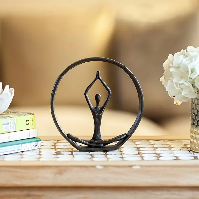 1pc Namaste Yoga Sculpture - Spiritual Home Decor for Yoga Lovers - Perfect  Gift for Desk or Tabletop - Enhance Your Space with this Beautiful Figurin