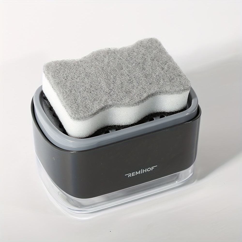 Dish Soap Dispenser And Sponge Holder holder metallic - Temu