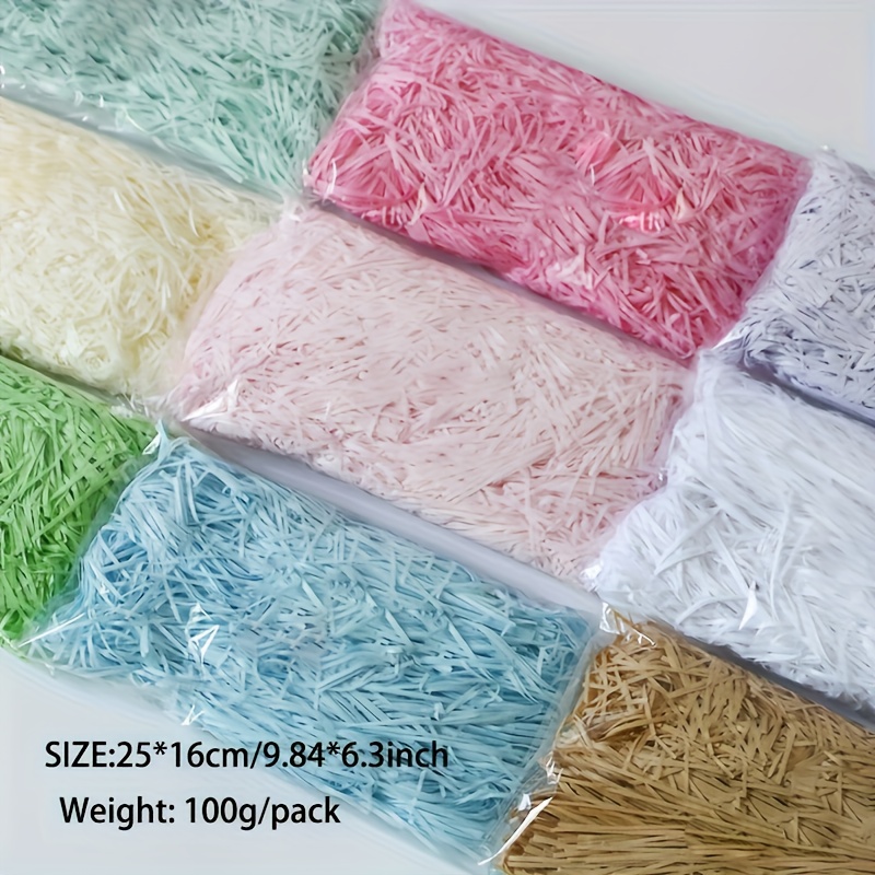 Papier de soie déchiqueté rouge pour paniers, emballage cadeau, remplissage  de panier de Pâques, 200 g/500 g/1 kg, options de couleur