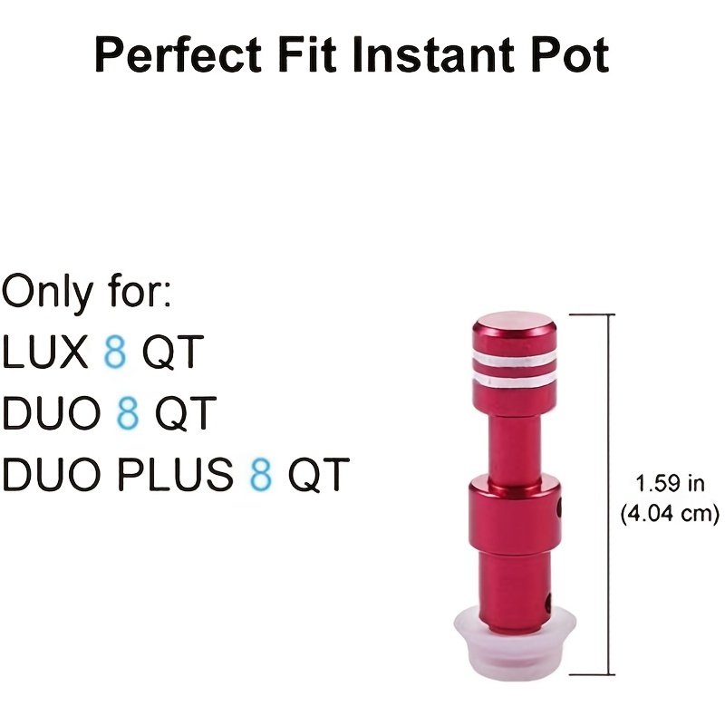 Float Valve Seal for Instant Pot Replacement Parts with 6 Sealer Gasket Fits Duo 3 5 6 qt Duo Plus 3 6 qt Ultra 3 6 8 qt Lux 3 qt