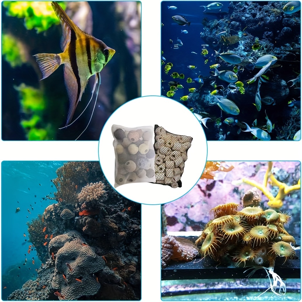 Reusable Mesh Filter Bag Zipper Perfect Aquarium Cleaning - Temu