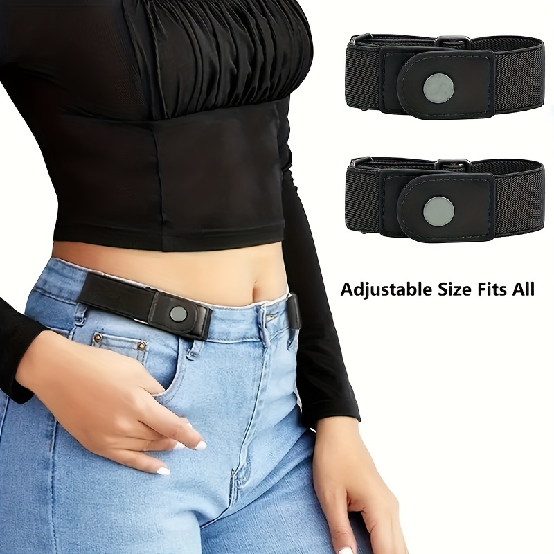 Cinturón elástico de piel de vaca para hombre y mujer, cinturón largo de  tejido trenzado de lona, accesorios del ejército - AliExpress