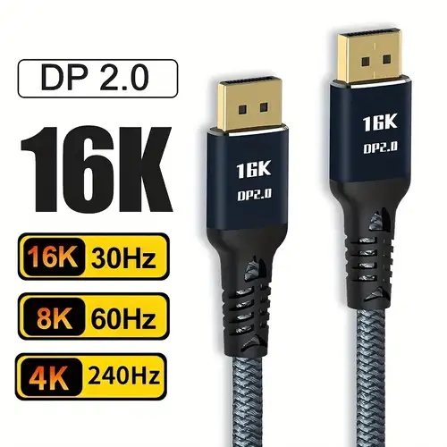 Dp Câble Displayport 1.4 8k/60hz 4k/144hz 1080p/240hz Ultra - Temu Canada