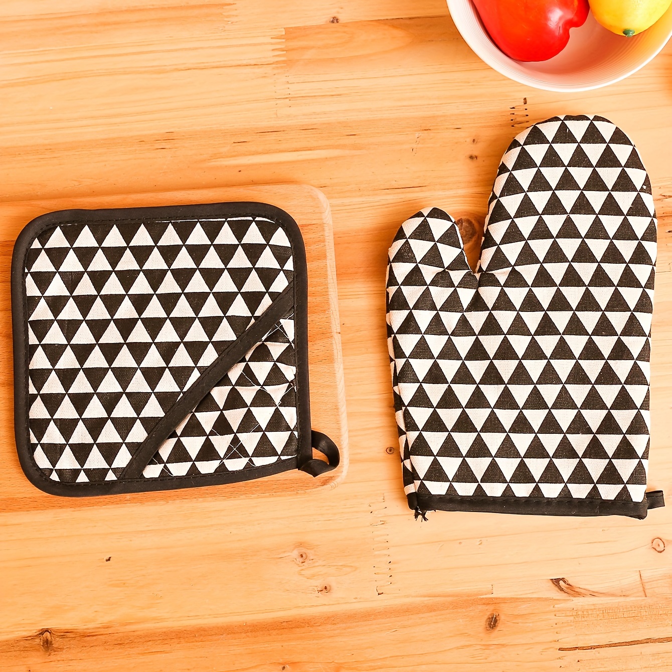 Oven Mitts And Pot Holder High Heat Resistant 500 Degrees - Temu
