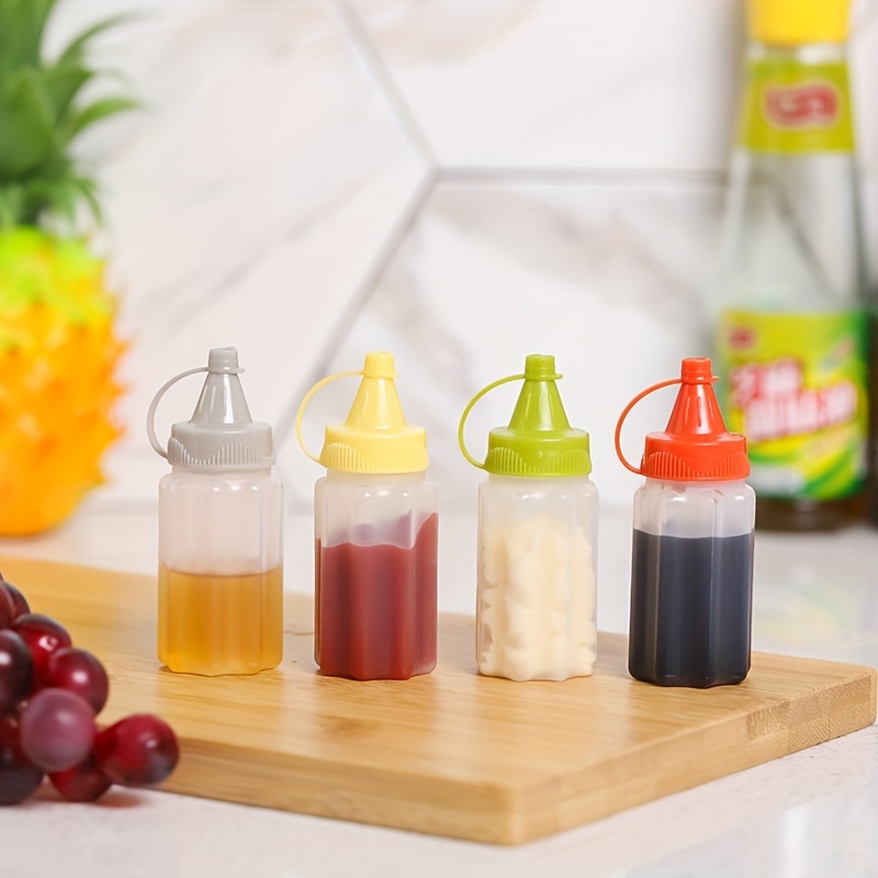 3pcs 4pcs Mini Condiment Squeeze Bottle Salad Dressing - Temu