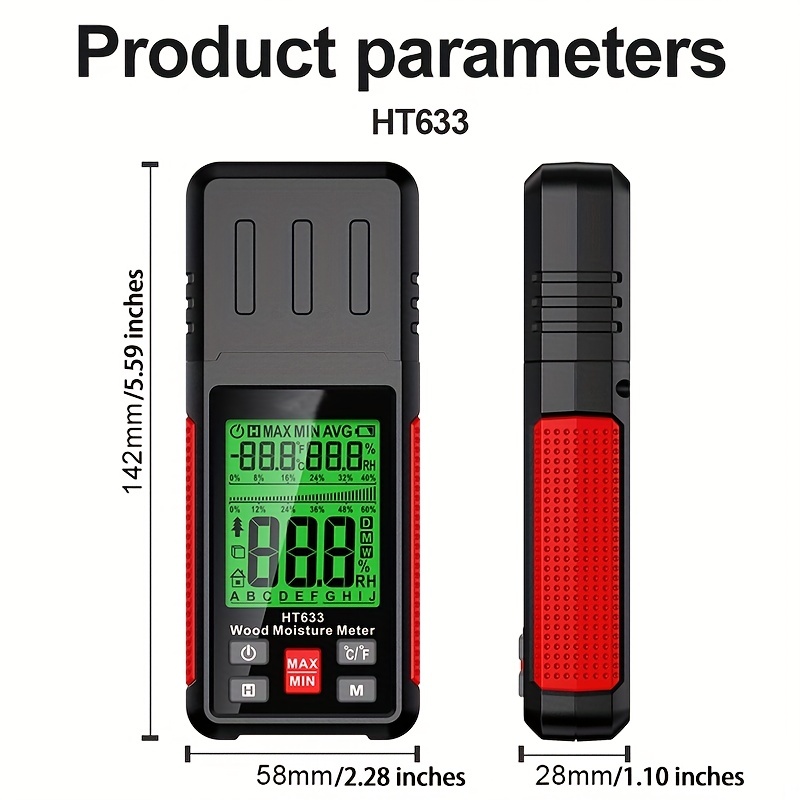 Acheter un humidimètre ? Humidimètre avec écran LCD