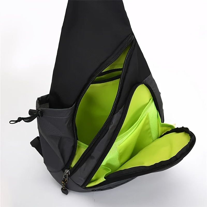 Men Neon Lime Crossbody Bag