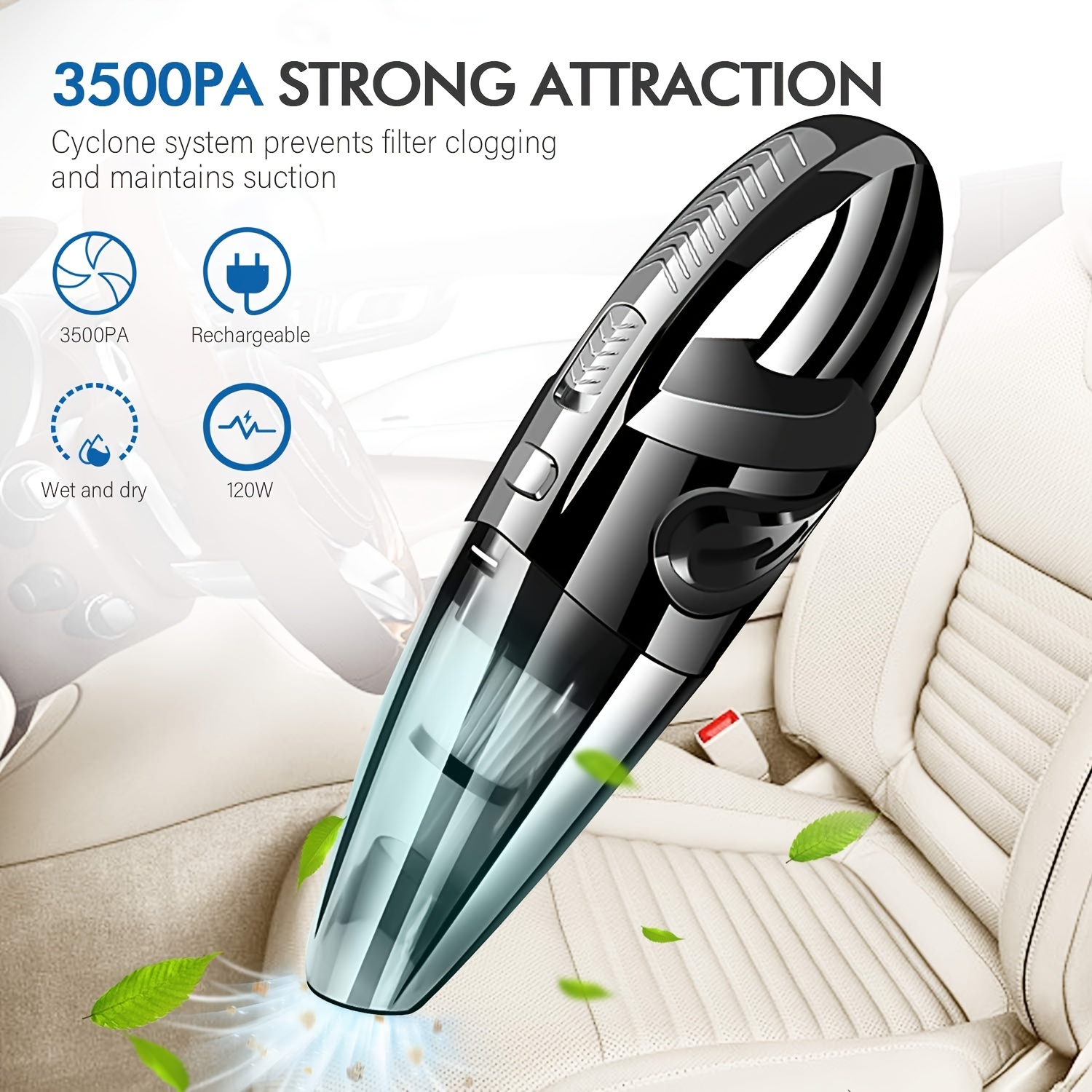  Lovskoo 35W Car Cordless Vacuum Cleaner Carpet and Floor  Handheld Mini Dusts with Deep Filtration Lightweight Vacuum Portable Vacuum  Cleaner Car Electric Duster for Cars/Home/Pet Hair Cool Stuff