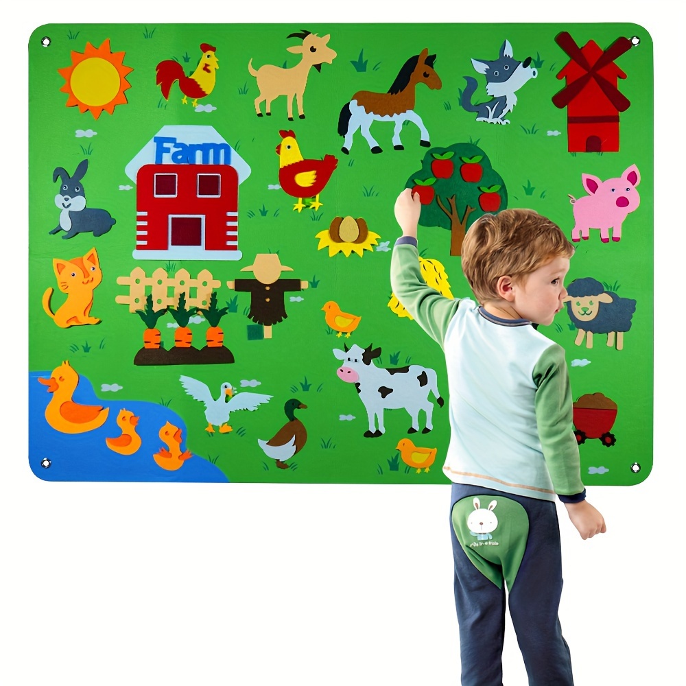 Freestanding Felt Board for Toddlers Classroom Felt Flannel Board Quiet  Book