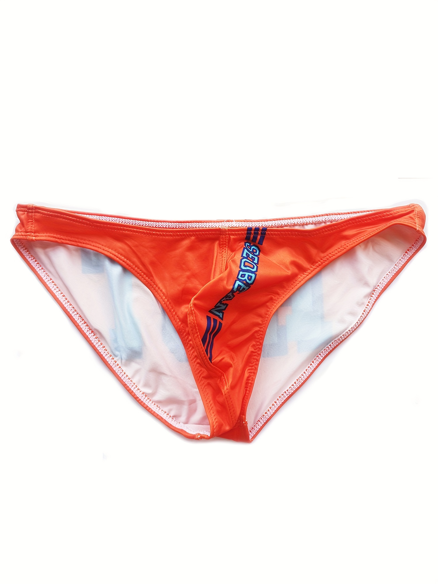 Men Underwear Ice Silk Boxer Briefs U Convex Pouch Underpants Breathable  Panties 