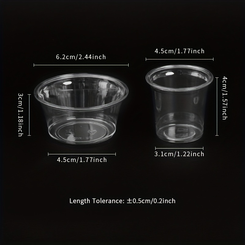 Small Plastic Containers With Lids Jelly Shot Cups With Lids - Temu
