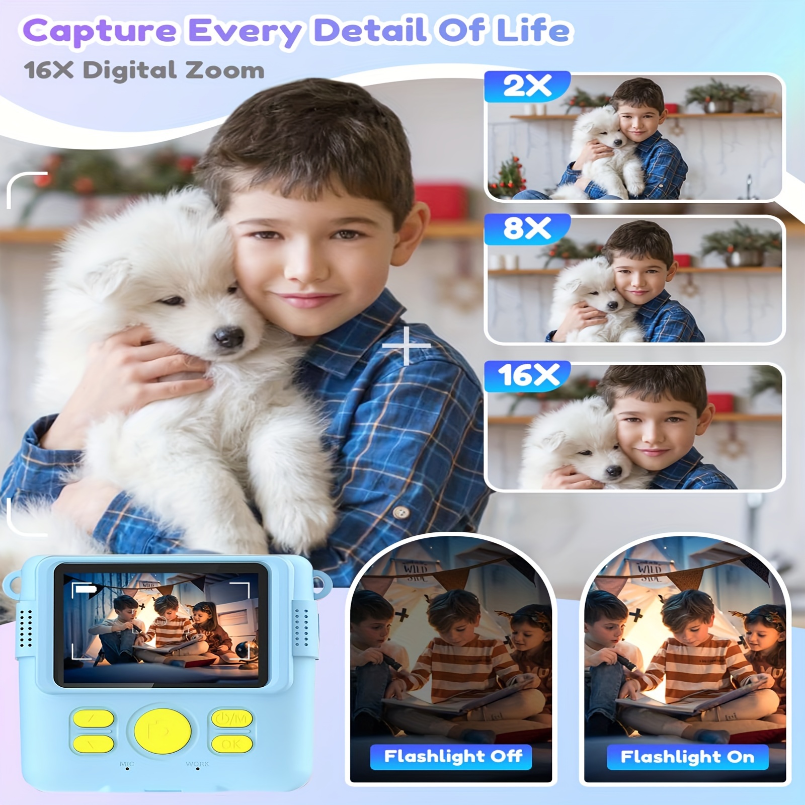 Camara Fotos Infantil Instantanea,GREENKINDER Camara Fotos Infantil,2.4 HD  1080P Cámara Instantánea para Niños con Tarjeta SD de 32GB,Bolígrafos de  Colores y Papel de Impresión,Regalos Juguete : : Electrónica