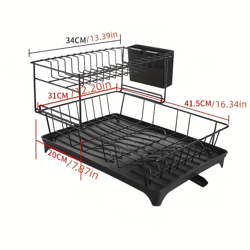 stainless steel Shelf Rack 1/2 Layers single sink Dishes Rack