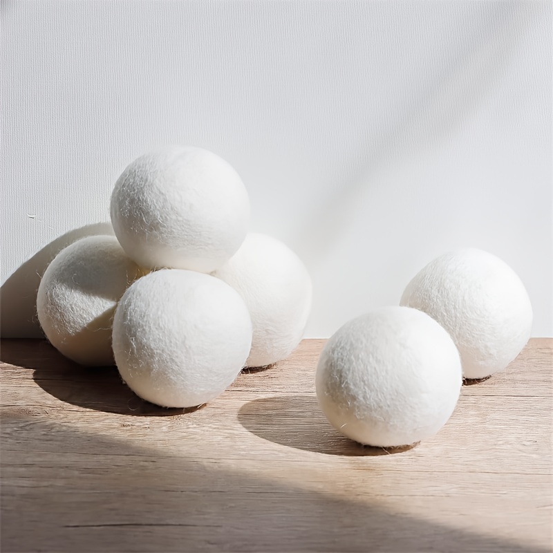 Wool Dryer Balls - Natural Fabric Softener, Reusable, Reduces