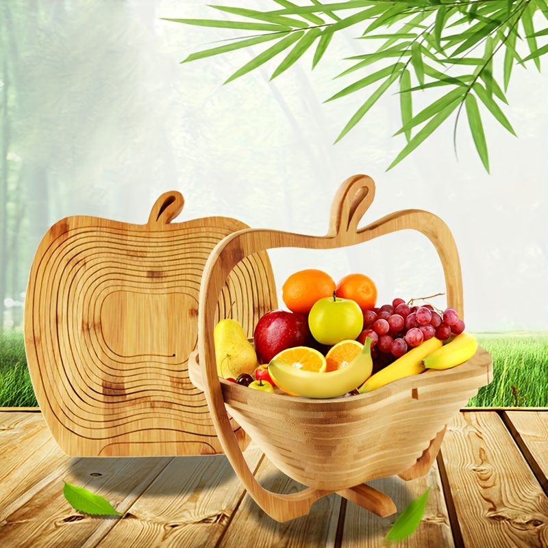 2 tier Countertop Fruit Basket Bowl With Banana Hanger - Temu