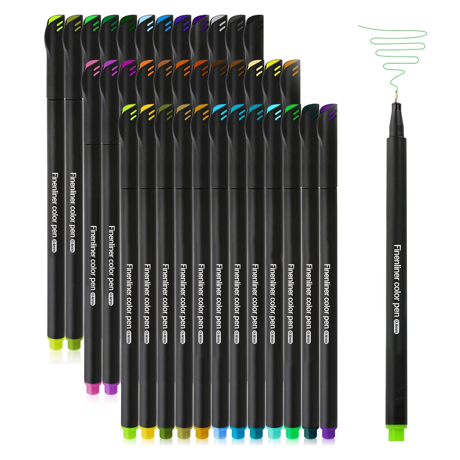 12colors 36 Colors Journal Planner Pens Colored Fine Point Markers