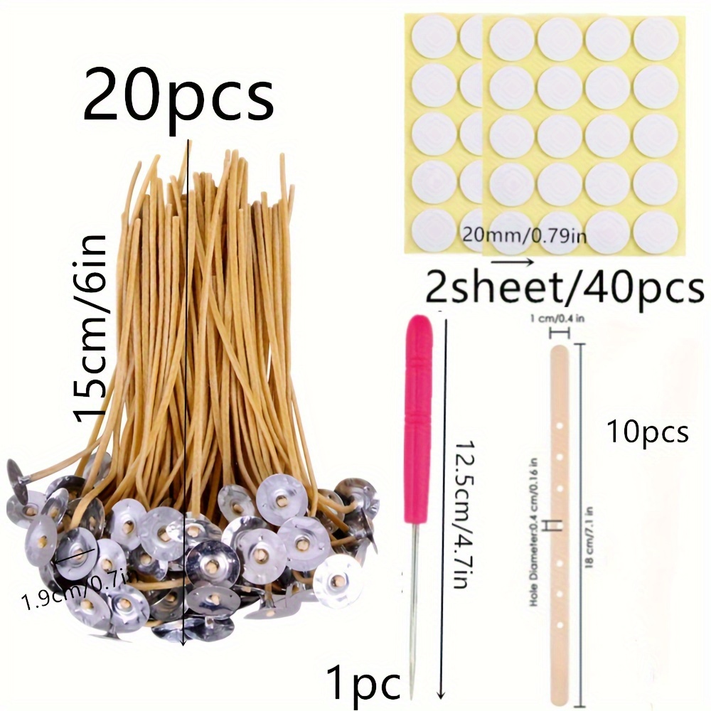 150PCS Candle Wick Holders for Candle Making Candle Wick Holder Wick  Centering Tool for Candle Making Wick Setter Tool 