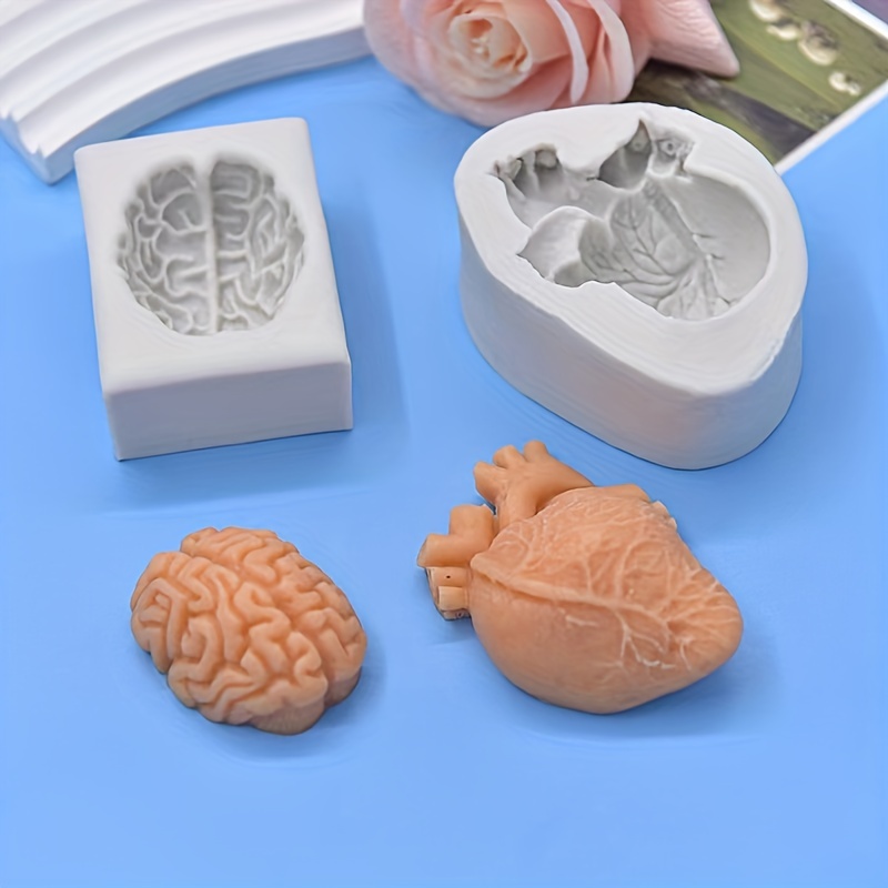 Halloween Silicone Mold For Organ Heart Brain And Cake - Temu