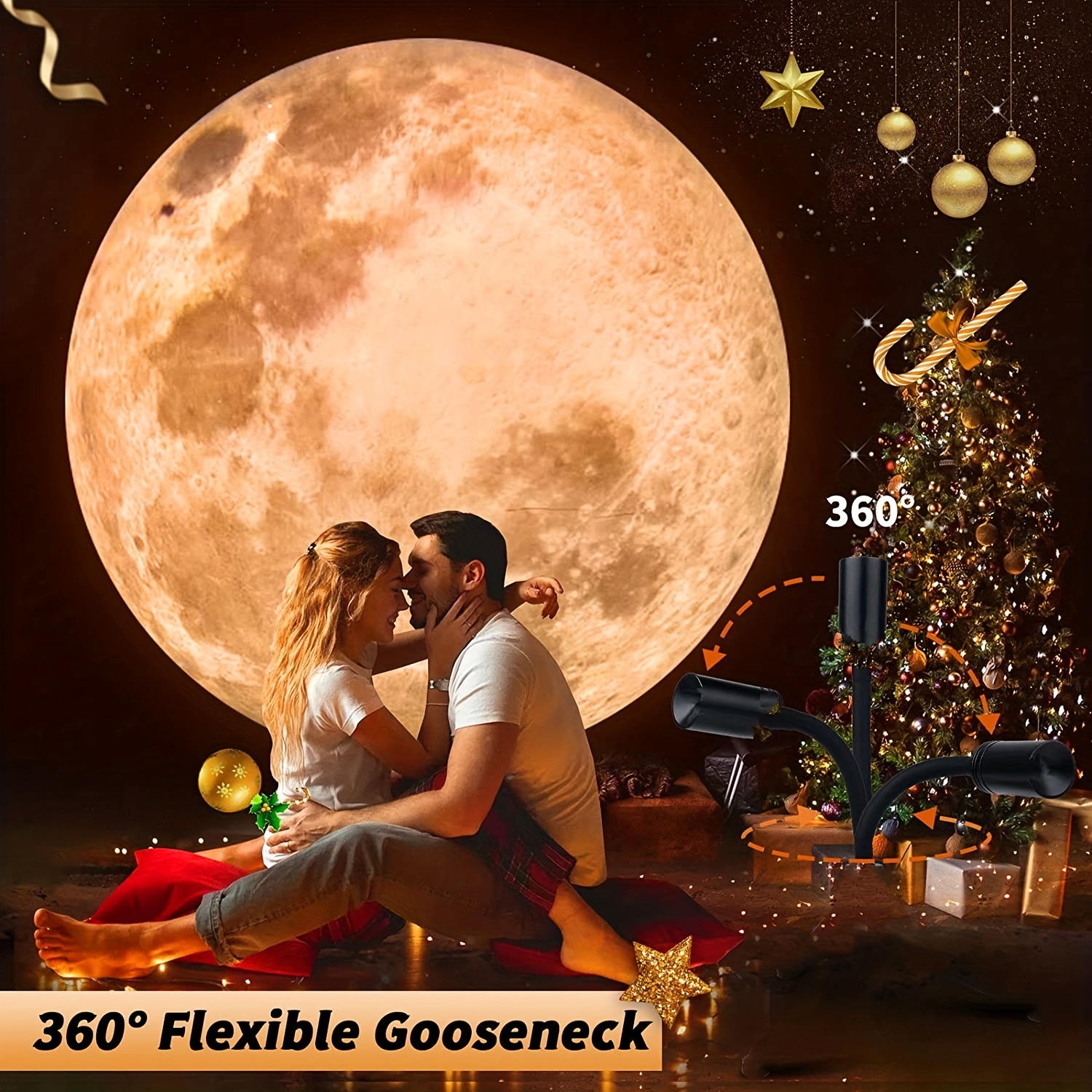 Moon Earth Planet Christmas Gift Sky LED Lamp Projector Night Light Desk  Lamp