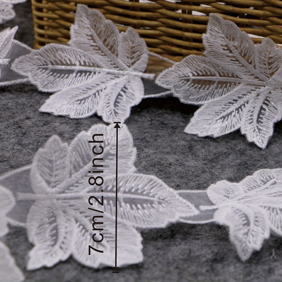 Fabric Ribbon Decorations, Embroidered Lace Ribbons