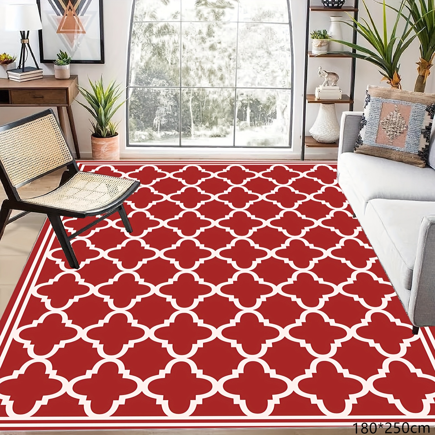 Imitation Cashmere Rugs Living Room Rugs: Soft Bedroom Rugs Without Shed  Washable Farmhouse Geometric Pattern Plaid Circle Rugs For Kitchen Dining  Home Office Table Under Floor - Temu