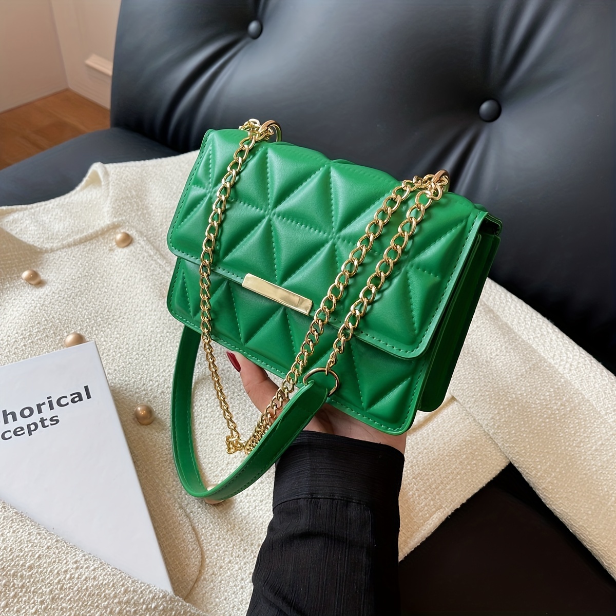 Mini Simple Solid Color Chain Shoulder Bag