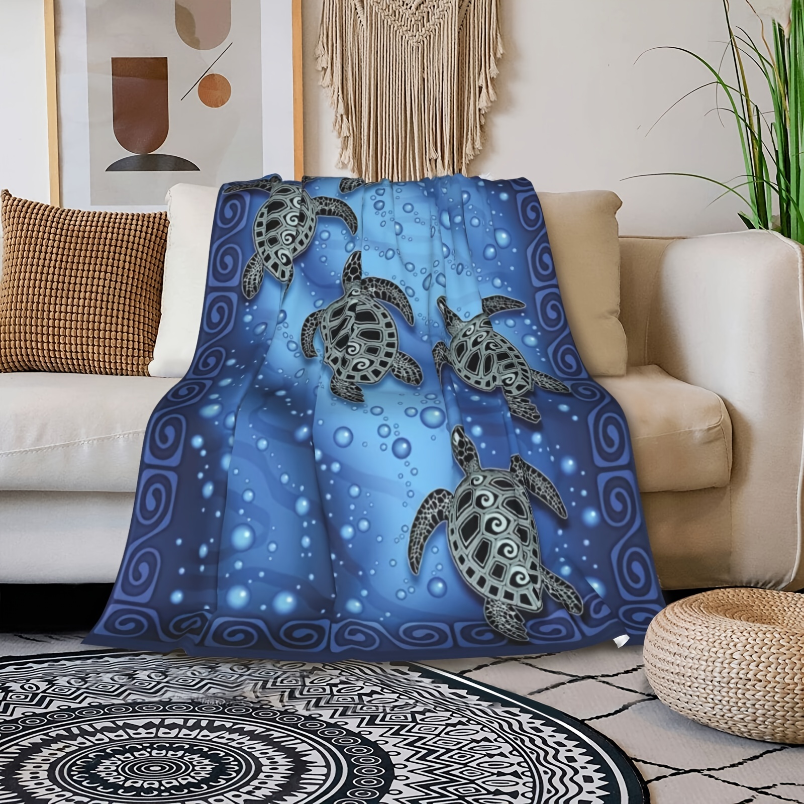 Sea turtle plush online blanket