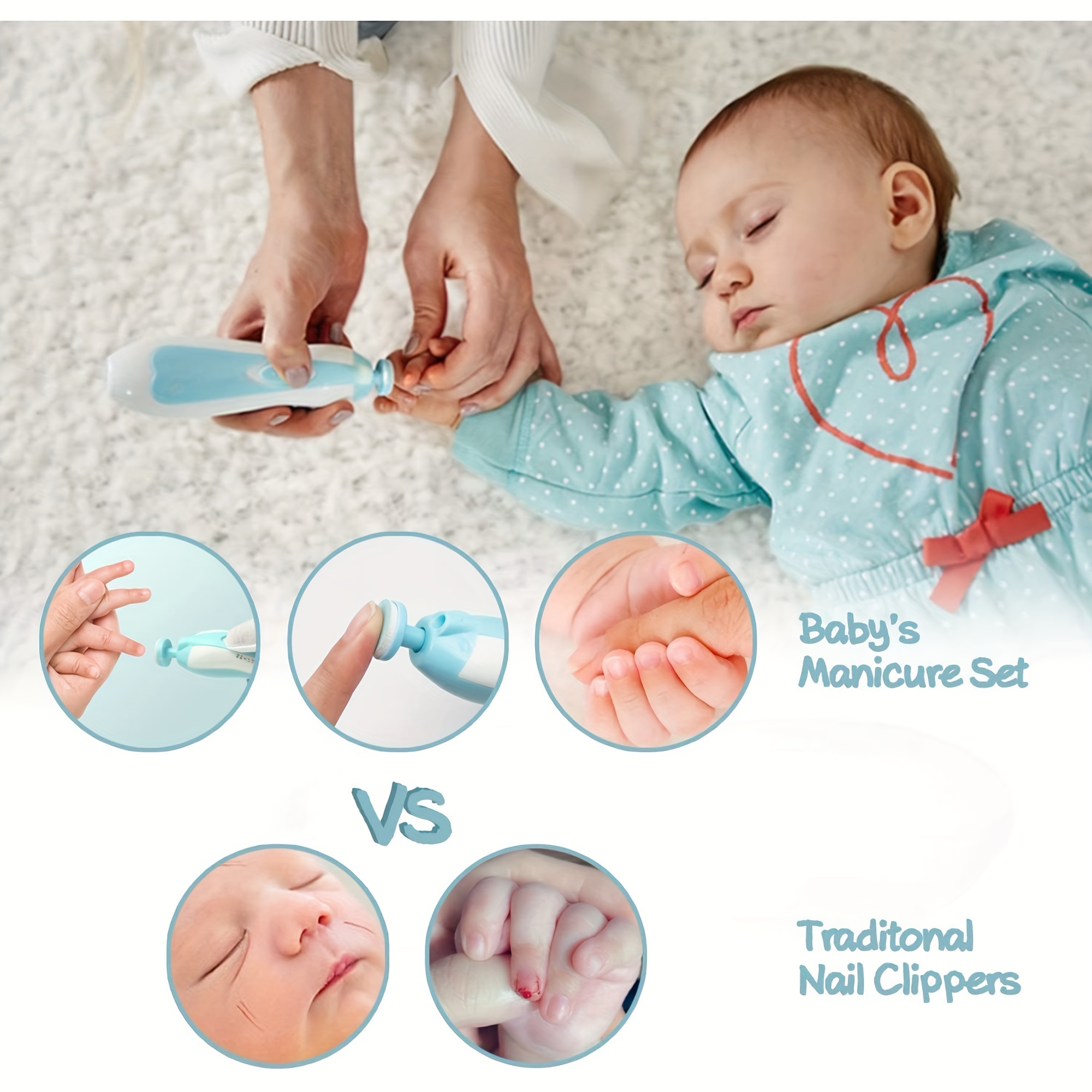 Coupe ongles électrique pour bébé kit de coupe ongles sûr - Temu Canada