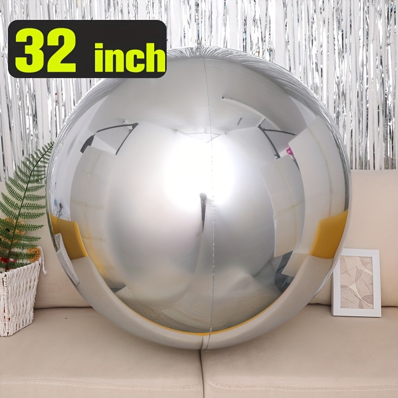 

2/5pcs 32inch 4d Foil Balloons, Aluminum Film Balloons, Decorative Wedding Party Helium Balloons, Three-dimensional Metal Balls, Bright Surface Balloons Easter Gift