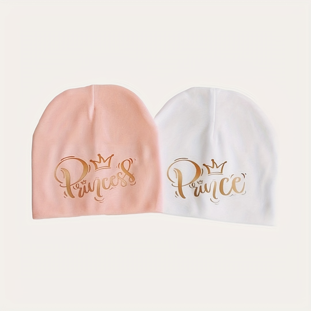 

1pc Adorable Princess Beanie Cap For Baby Girls - Soft & Breathable Hat For Newborn Infants 0-3 Months, 6-12 Months